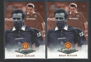 RARE 1999 FUTERA MAN UTD - BRIAN McCLAIR - GREATEST CARD + RARE PROMO CARD - Picture 1 of 2