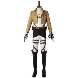 Attack On Titan Eren Yeager Cosplay Costume With Accessories Men Halloween Set - Picture 1 of 9