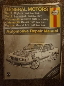 Haynes Repair Manual #38025 GM Skylark Somerset Achieva Calais Grand Am 1985-95 - Picture 1 of 1