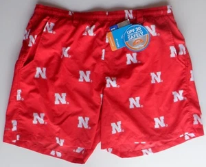 Costume da bagno Columbia uomo Nebraska Cornhuskers pantaloncino rosso - XL 2XL - Foto 1 di 15