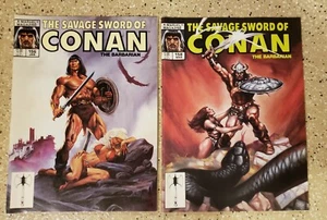 1989 Marvel Magazin Das wilde Schwert von Conan dem Barbaren #156 & #158 Sehr guter Erhaltungszustand/NM - Bild 1 von 7