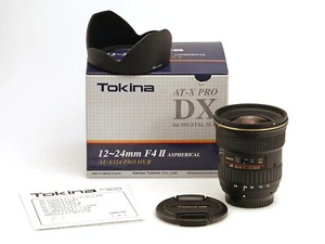 Tokina obiettivo zoom AT-X Pro 12-24 mm 1:4 II Aspherical AT-X124 Pro DX II Nikon - Foto 1 di 4