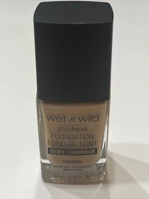 wet n wild Photo Focus Dewy Liquid Foundation Makeup Caramel 1111530 - Image 1 of 3