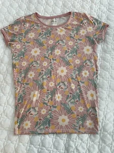 Matilda Jane Pink Floral Short Sleeve Pajama Top 16 - Picture 1 of 5