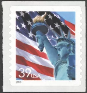 2006 US SCOTT #3980 - 39¢ Statue of Liberty & Flag Coil Single MNH - Picture 1 of 1