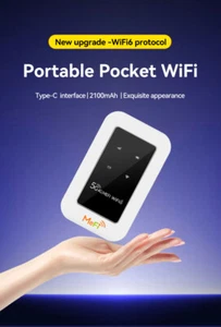 Portable 4G LTE WIFI 6 MiFi Wireless CAT4 Mobile Hotspot Wifi Router Unlocked - Picture 1 of 12