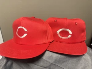 Cappellini a sfera vintage anni '80 Cincinnati Reds SnapBack - Lotto di 2 berretti a sfera - Foto 1 di 10