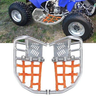Silver Nerf Bars Peg Heel Guard For Honda TRX 450R 450ER Sportrax 450 All Years - Image 1 of 4