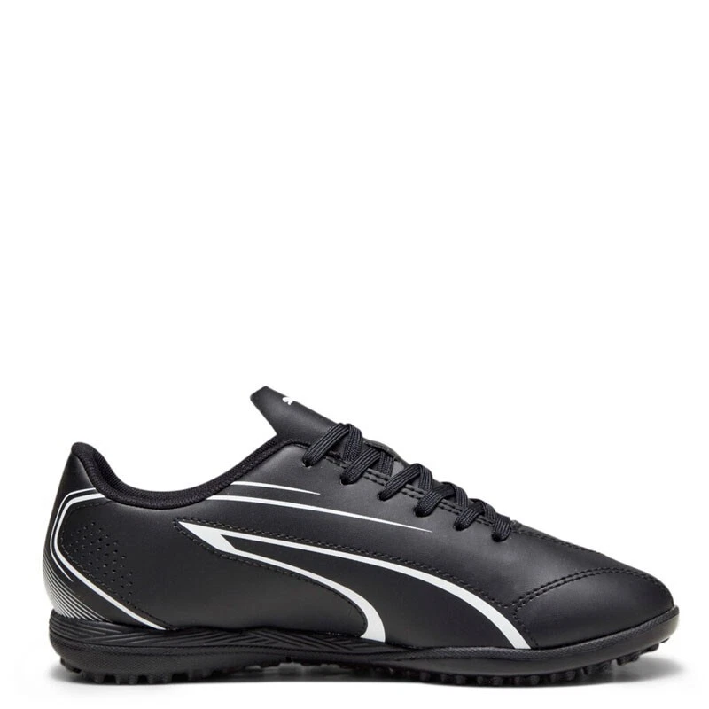 SCARPE CALCETTO PUMA VITORIA TT 107484 01 NERO BIANCO UOMO RAGAZZO