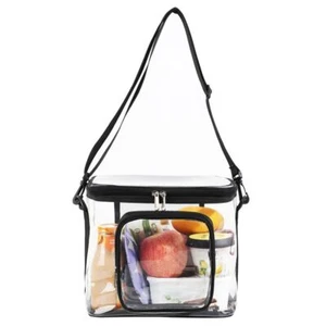 Waterproof Lunch Bag Transparent Travel Storage Bag Clear Beach Bag Camping - Picture 1 of 16