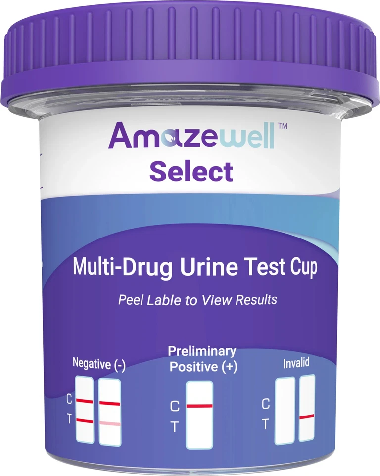 13 Panel Instant Urine Drug Test Cup With Fentanyl - 25 Pack - Image 1 of 1