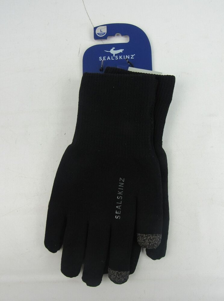 SealSkinz Waterproof All Weather Ultra Grip Knitted Gloves - Large Black