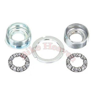 ALTA Bottom Bracket Set 3/Piece Crank 1.37x 24tpi CHROME Bike Parts 65mm Shell - Picture 1 of 1