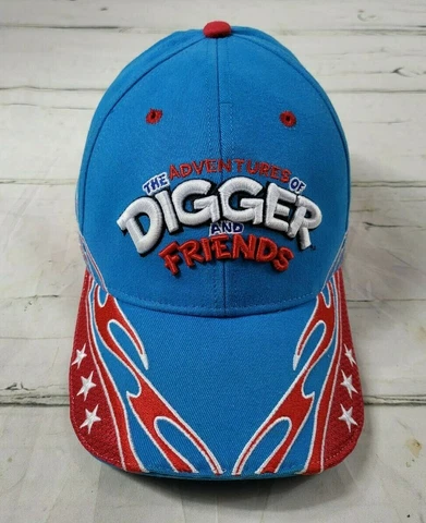 Adventures of Digger and Friends FOX Mascot Chase NASCAR Adj. Baseball Cap EUC Cover