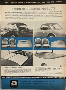 AMCO Car Restoration North Hollywood, CA Vintage Print Ad Advertisement 1960 - Picture 1 of 2