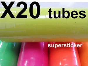 Etiquetas de precio amarillas para pistola MX-6600 2 líneas 20 tubos x 14 rollos x 500  - Imagen 1 de 3