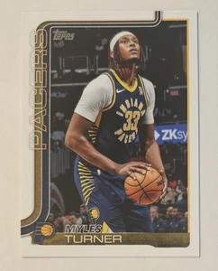 MYLES TURNER 2025-26 Topps #49 Pacers All-Rookie - Picture 1 of 3