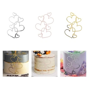 Gâteau de mariage topper mariée douche cadeau ornement minimaliste dessert - Photo 1/20