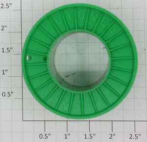 Carrete de cable liso verde Lionel 6561-9 sin cable - raro - Imagen 1 de 2
