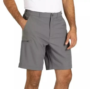 GERRY Men’s Tech Shorts-Gray- Comfort Waistband 40 -Stretch Fabric-UV protection - Picture 1 of 5