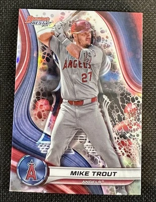 2024 Bowman's Best - Mike Trout #1 переливающаяся карточка - Изображение 1 из 2