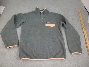 Patagonia Synchilla Snap T Fleece Pullover Womens Small Gray Jacket - Picture 1 of 12