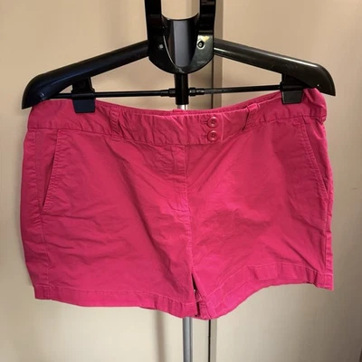 Pantalones Cortos Chinos Clásicos Informales de Tiro Medio Rosa Caliente Vineyard Vines Talla 12 Foto 1 de 4