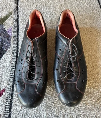 Zapatos de bicicleta Dromarti Sportivo Touring de cuero - 2 pernos - talla 46 Foto 1 de 4