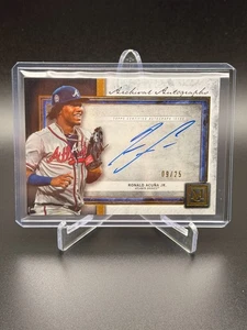 RONALD ACUNA JR 2020 Topps Museum Collection Archival Auto Gold /25 Braves - Picture 1 of 2