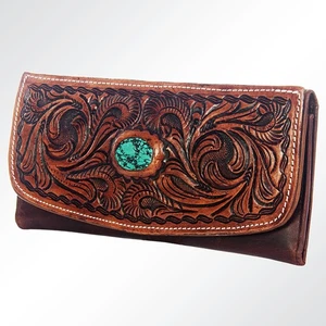AD American Darling Wallet Hand Tooled Genuine Leather Western Women Bag - Picture 1 of 5
