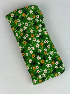 Vintage Handmade Quilted Granny Chic Floral Fabric Eyeglass Case - Picture 1 of 1