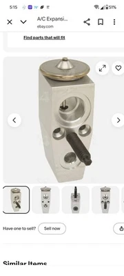 A/C Expansion Valve 4 Seasons 39349 fits 10-15 Chevrolet Camaro - Image 1 of 2