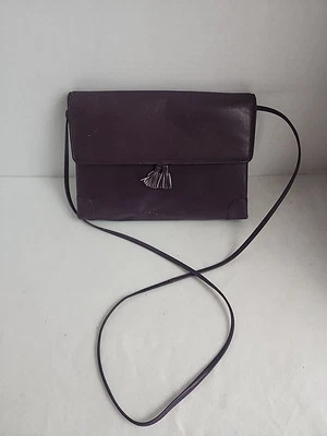 Vintage KORET Purple Evening Purse Crossbody Shoulder Bag Leather Priority - Image 1 of 4
