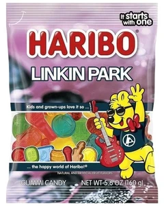 Haribo LINKIN PARK Rubber Candy From Zero Tour Esclusiva Edizione Limitata BB 8/26 - Foto 1 di 5