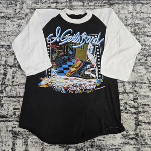 Vtg 80s J Geils Band Freeze Frame T-Shirt 1981 Concert Blue Rock Band 3/4 Tee - Picture 1 of 12