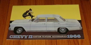 1966 Chevrolet Chevy II Nova Custom Feature Accessories Sales Brochure - Picture 1 of 2