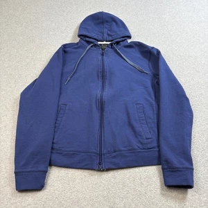 Armani Exchange Hoodie Mens XS Blue Full Zip Sweatshirt Jacket Designer Logo - Picture 1 of 9
