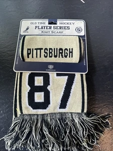 Bufanda tejida Old Time Hockey Serie Jugador NHL Pittsburgh Penguins #87 - Imagen 1 de 14