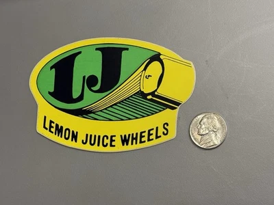 Лимонный сок колеса винтажный новый из старых запасов скейтборд стикер РЕДКАЯ оригинальная Alva - Изображение 1 из 2