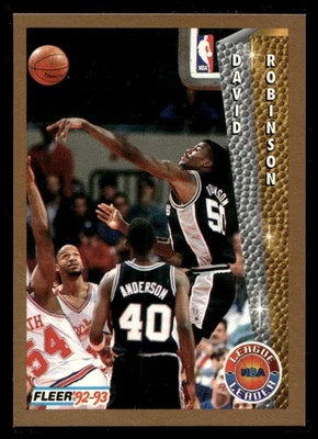 1992 Fleer David Robinson #244 San Antonio Spurs - Image 1 of 2