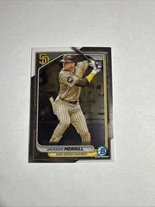 2024 Bowman Chrome Jackson Merrill Base Rookie RC #27 San Diego Padres - Bild 1 von 2