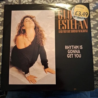GLORIA ESTEFAN & MIAMI SOUND MACHINE "RHYTHM IS GONNA GET YOU" 12" SINGLE 1988 - Image 1 of 4