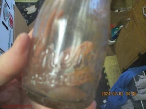 1/2  PINT Milk Bottle Crescent Creamery St. Paul Minnesota AS IS EMBOSSED - Picture 1 of 3