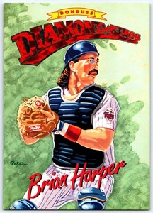 1994 Donruss Diamond Kings Jumbo 5x7 DK-6 Brian Harper #8645/10000