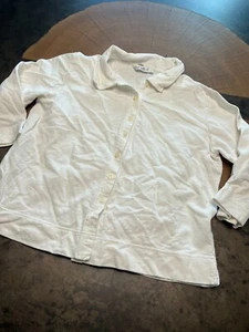 FRESH PRODUCE MADE IN THE USE WHITE BUTTON UP 100% COTTON SZ S - Picture 1 of 8