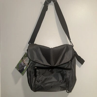 NWT GEMLINE Uptown Convertible Diaper Bag Gray / Teal Soft Sided Travel Baby  - Image 1 of 4