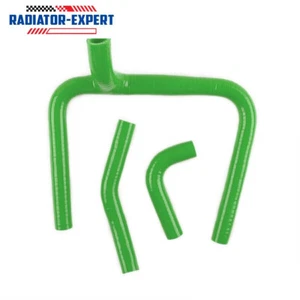 For Kawasaki KX250F KXF250 2017-2020 Silicone Radiator Coolant Hoses Kit Green - Imagen 1 de 5