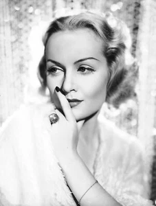 FOTO PUBLICITARIA 16x20 de colección de la actriz clásica de Hollywood Carole Lombard - Imagen 1 de 1