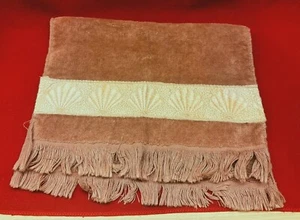 "The Avanti Look" Seashell Design Hand Towel Brown with Fringes - Picture 1 of 4