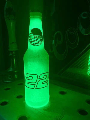 NASCAR #22 Joey Logano Motor Racing Bottle 12oz Beer Bottle Light LED Man Cave - Image 1 of 3